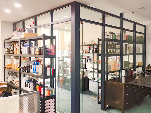 Various angles of kitchenware products on display