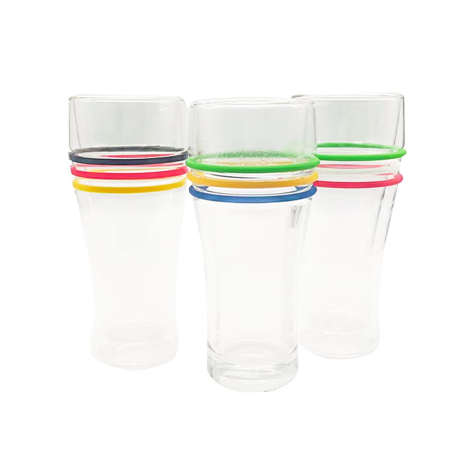 World Cup-double Glass Beer Cup