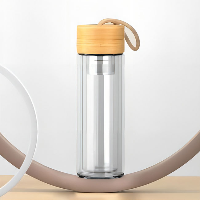 Breeze Bottle - Doble Wall Glass Bottle