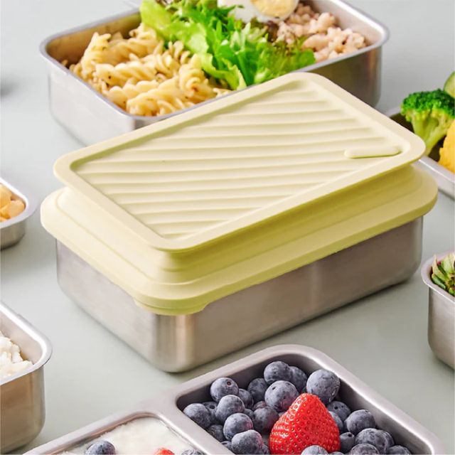 Double Box Microwavable Stainless Steel Bento Box