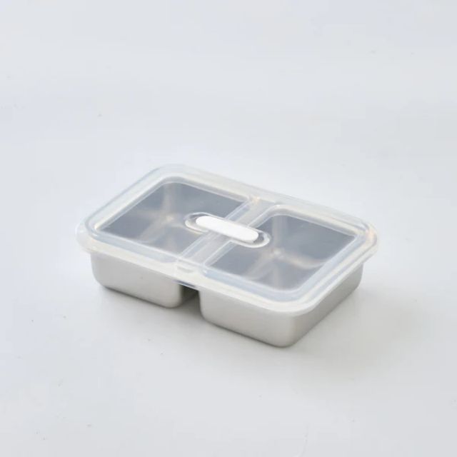 Double Box Stainless Steel Compartmentalized Crisper