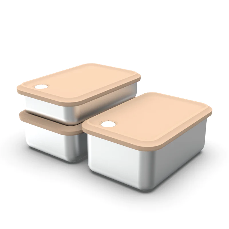 Double Box airtight silicone top cover