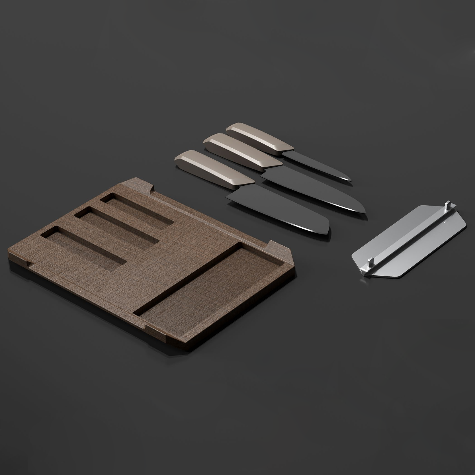 MULTI-PURPOSECUTTING BOARD & KNIFE HOLDER 2 IN 1