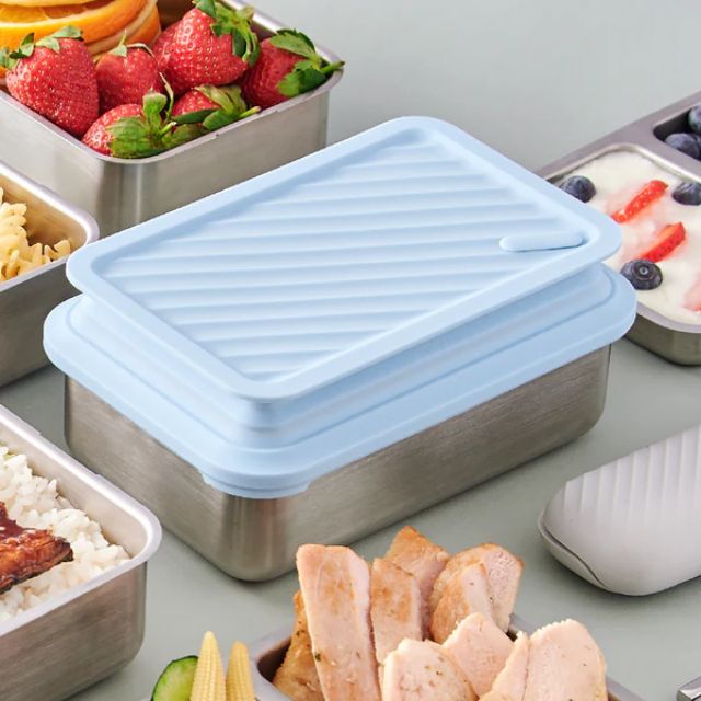 Double Box Microwavable Stainless Steel Bento Box