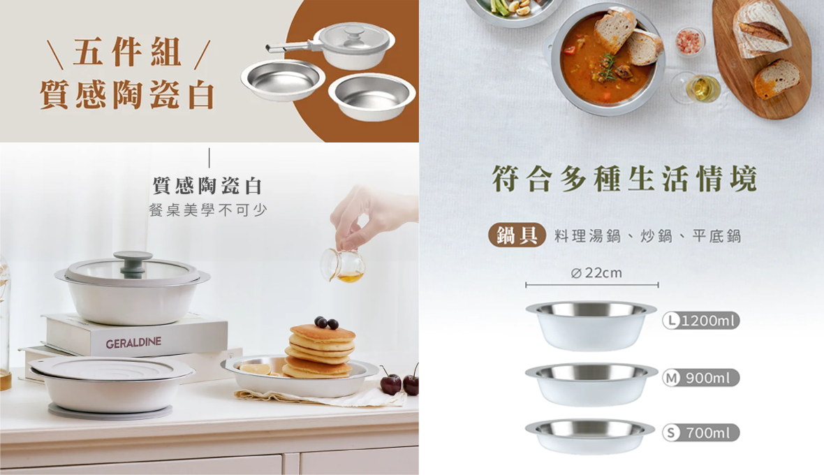 MakEat Pan-Ceramic White