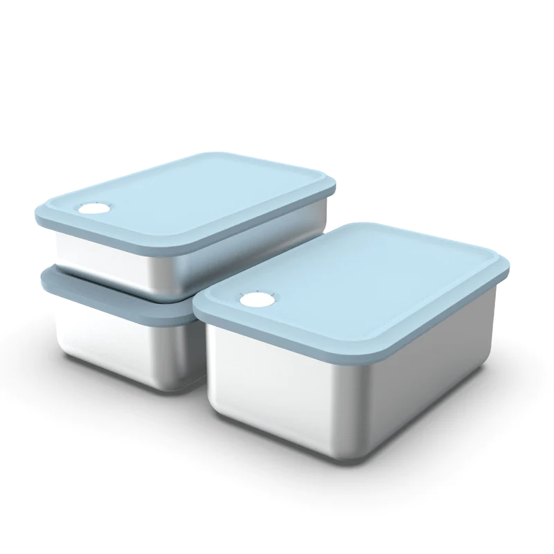 Double Box airtight silicone top cover