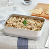Double Box Steam Microwave Crisper - Rice White