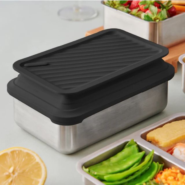 Double Box Microwavable Stainless Steel Bento Box