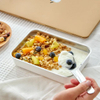 Double Box Steam Microwave Crisper - Rice White