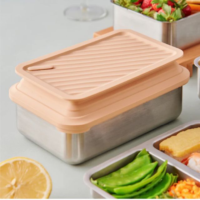 Double Box Microwavable Stainless Steel Bento Box