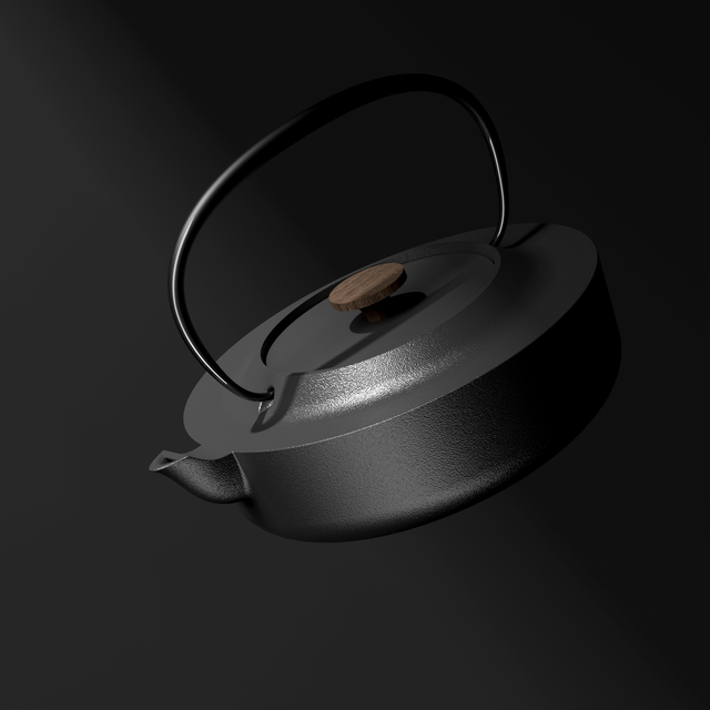 Cast Iron Tea Pot