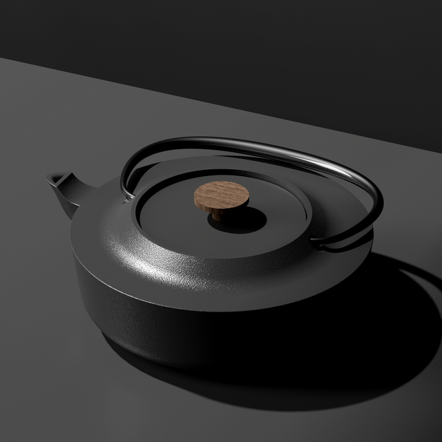 Cast Iron Tea Pot
